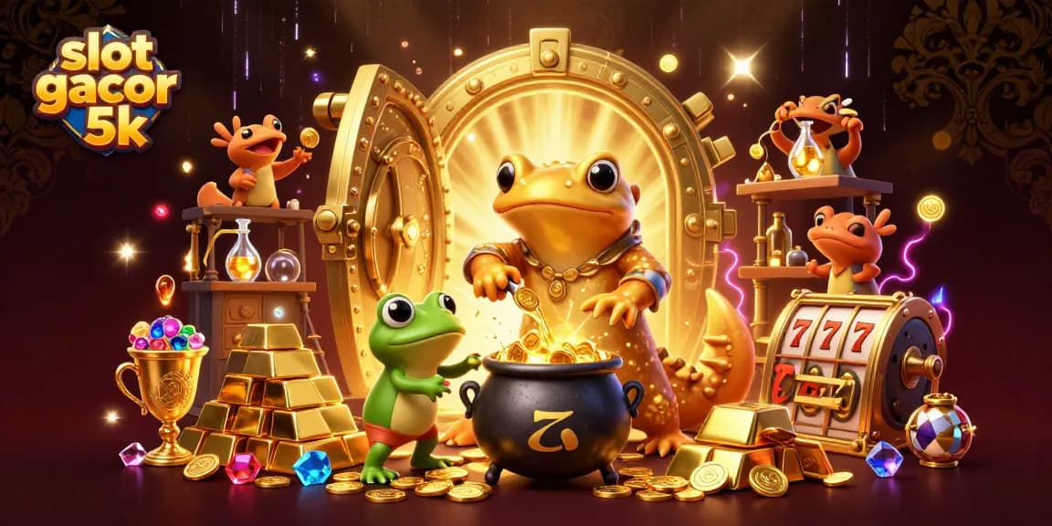 Experience thrilling wins at slot gacor 5k with vibrant 3D casino characters and treasures gleaming.