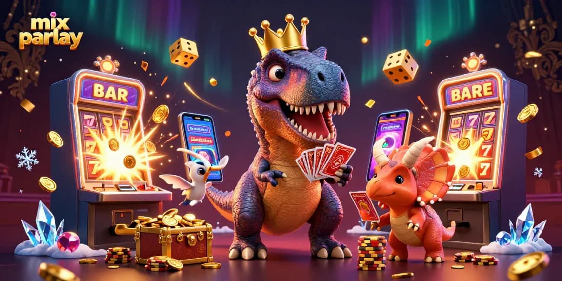 Experience thrilling mix parlay betting with engaging characters and dynamic casino elements.