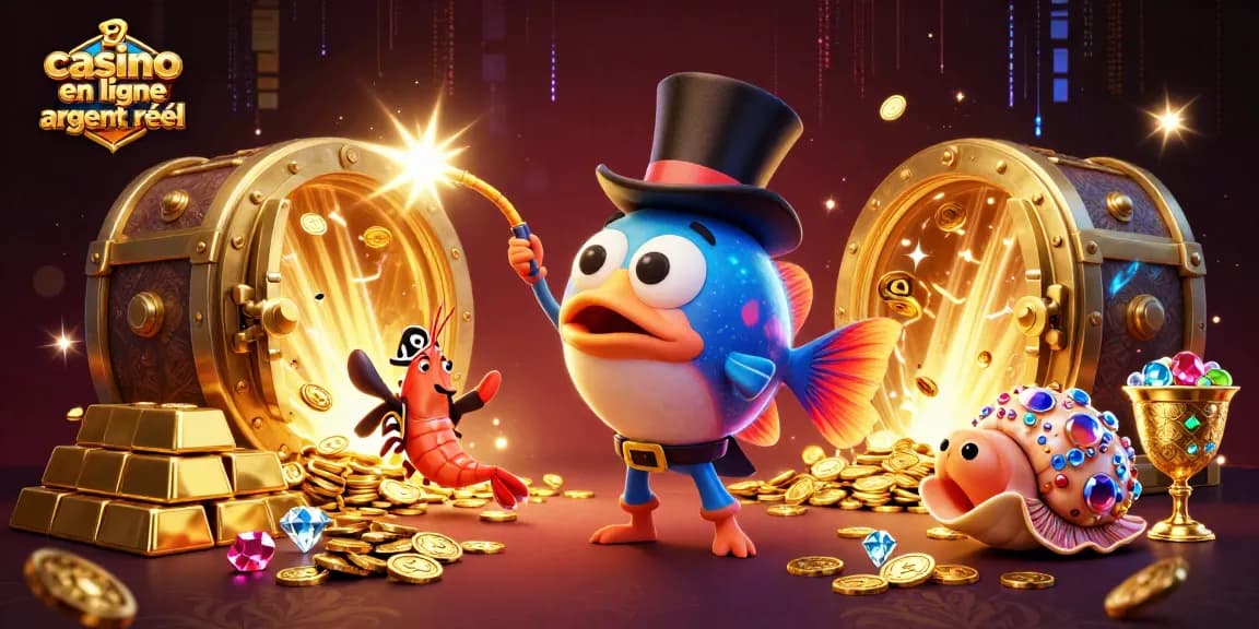 Jouez au casino en ligne argent réel et découvrez des trésors avec des personnages animés.