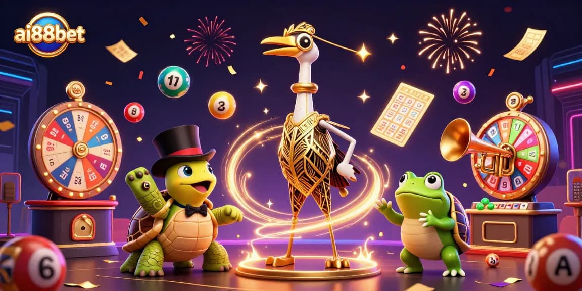 Experience the vibrant world of ai88bet with dynamic casino elements and entertaining characters.