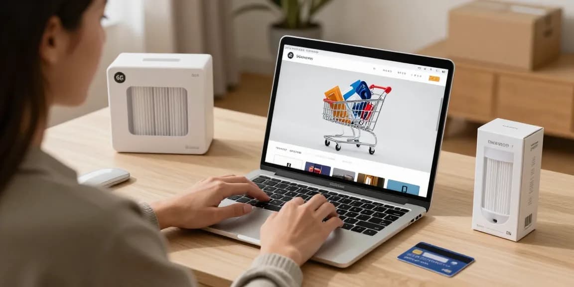 Waterdrop WD-F19C Replacement for GE® RPWFE® in a product review setting for online shopping.