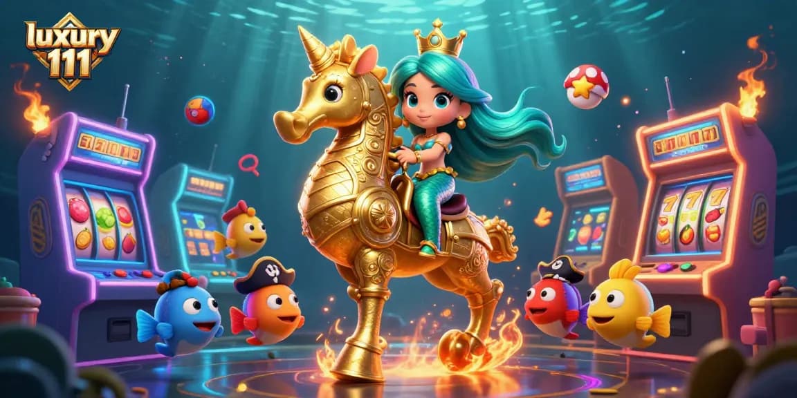 Play thrilling slots with luxury 111 in this vibrant underwater casino adventure!