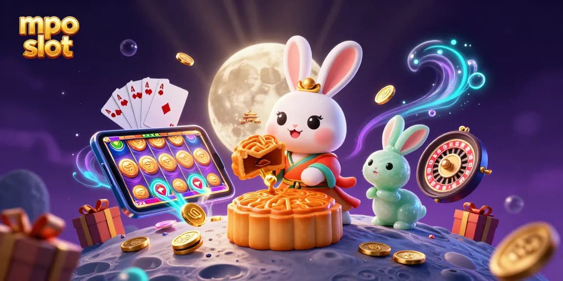 Engage with mpo slot gaming excitement featuring a moon rabbit adventure with poker chips and vibrant rewards.