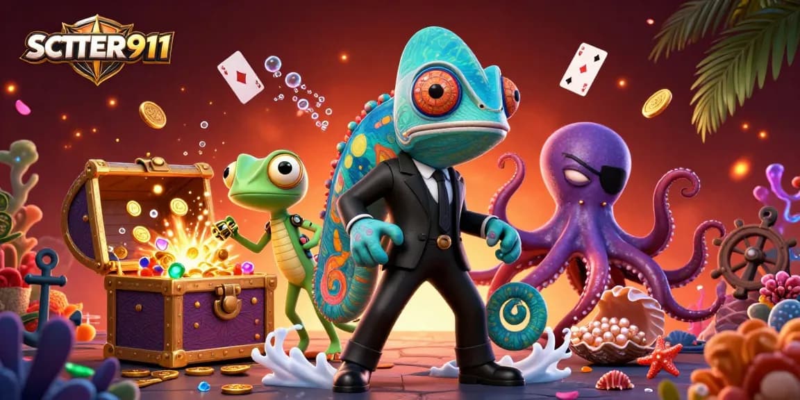 Engage in thrilling action with SCATTER911 on a vibrant underwater casino adventure.
