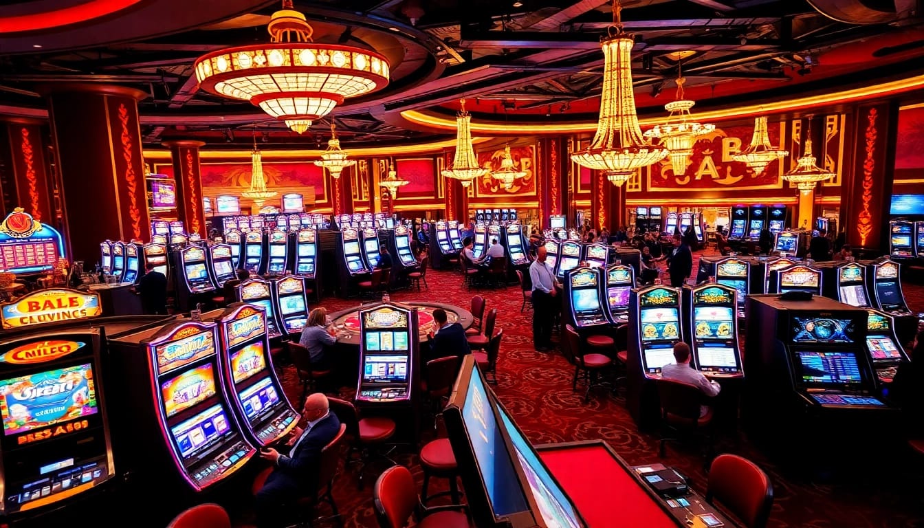 Experience the thrill of Non gamstop casino with vibrant gaming rooms and lively players.