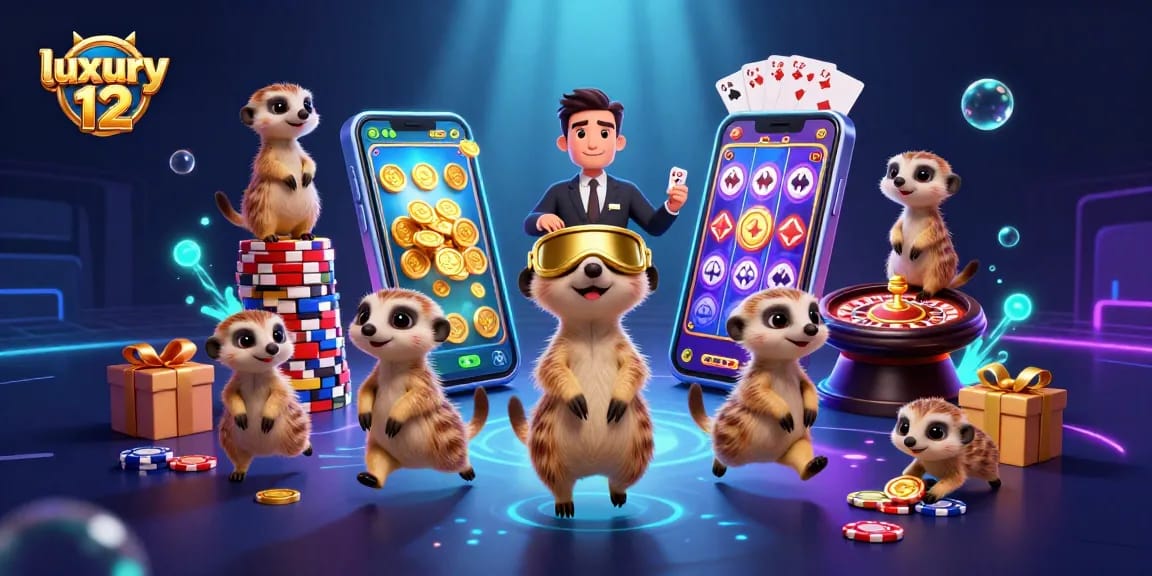 Experience luxury 12 casino action featuring playful meerkats as they sneak winning chips.