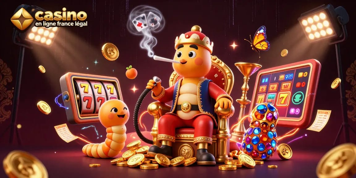 Venez découvrir les meilleurs jeux dans un casino en ligne France légal avec cette illustration captivante.
