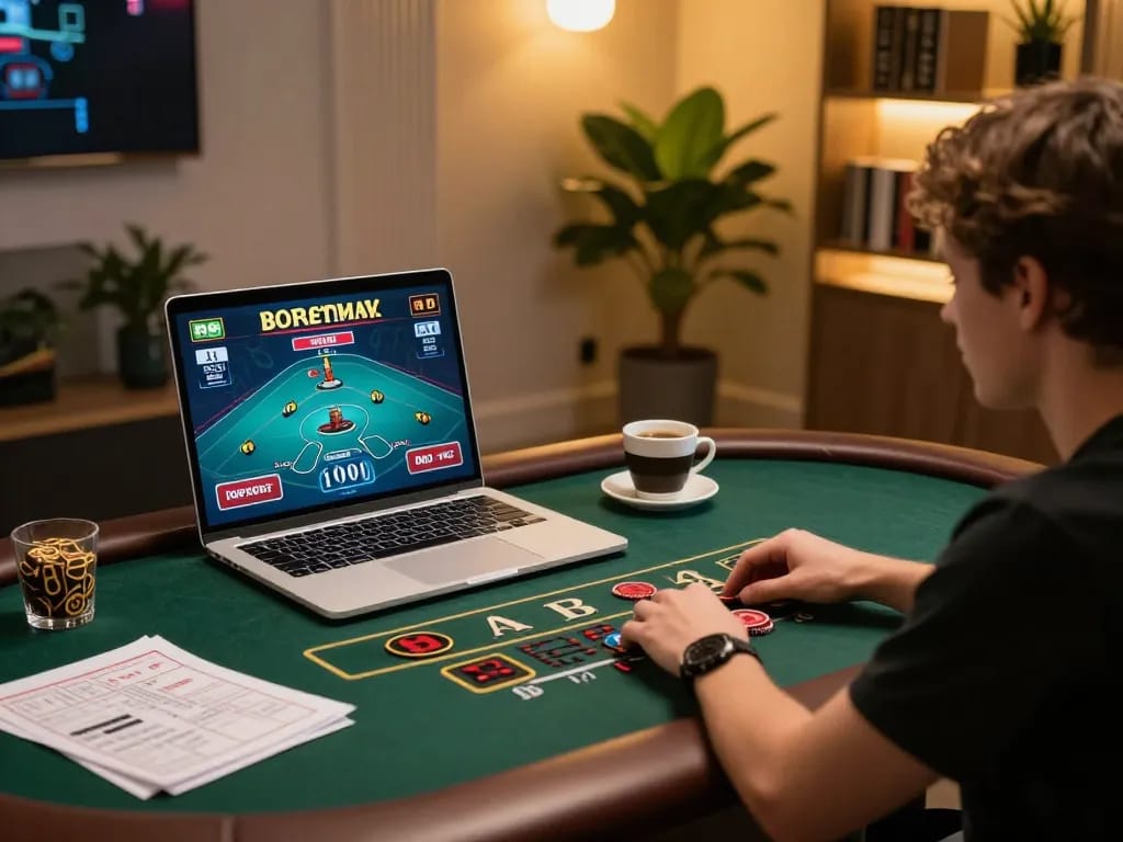 Engage in thrilling online Baccarat gameplay with lv88seo in a stylish gaming setup