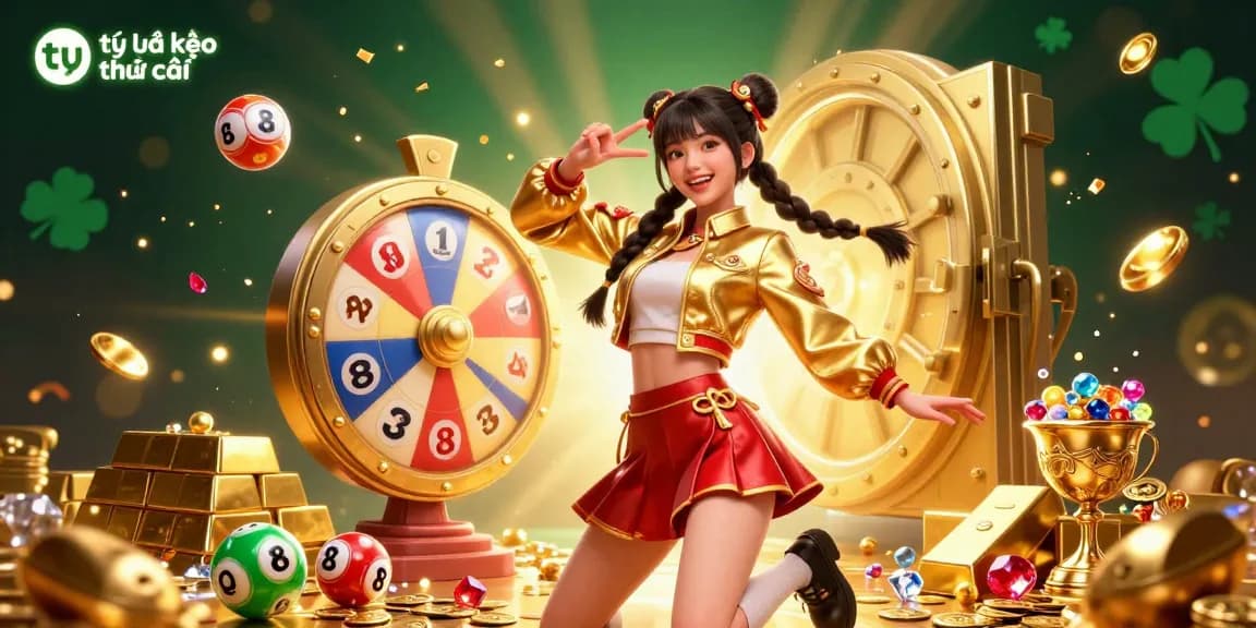 Engage with tỷ lệ kèo nhà cái in this vibrant hyper-detailed casino illustrated scene full of odds and prizes.