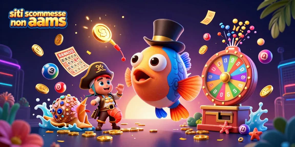 I migliori siti scommesse non AAMS mostrano il pesce angler in un colpo d'occhio, attirando monete in un ambiente festoso.