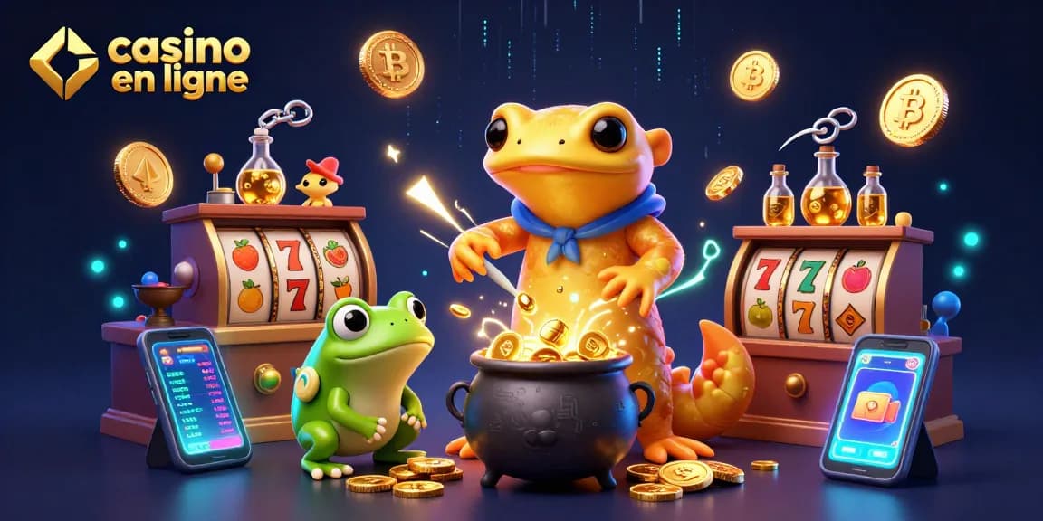 Jouez à des jeux captivants de casino en ligne avec un alchimiste et des créatures en action.