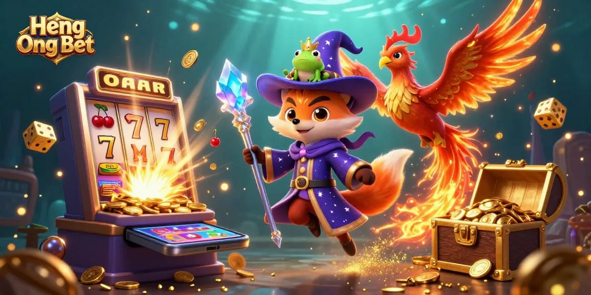 Engage in exciting gameplay at Heng Ong Bet with vibrant characters and sensational casino elements.