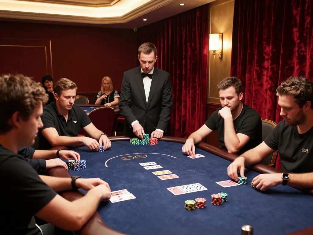 Paito macau featured in an engaging poker tournament scene with players at the table focusing on their game.