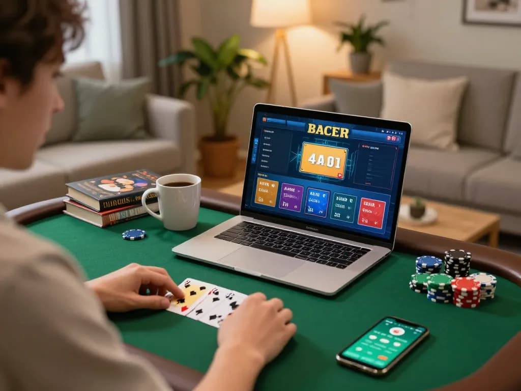 Engaging online poker gameplay on 789betgo mobile app, with vibrant cards and chips displayed at home.