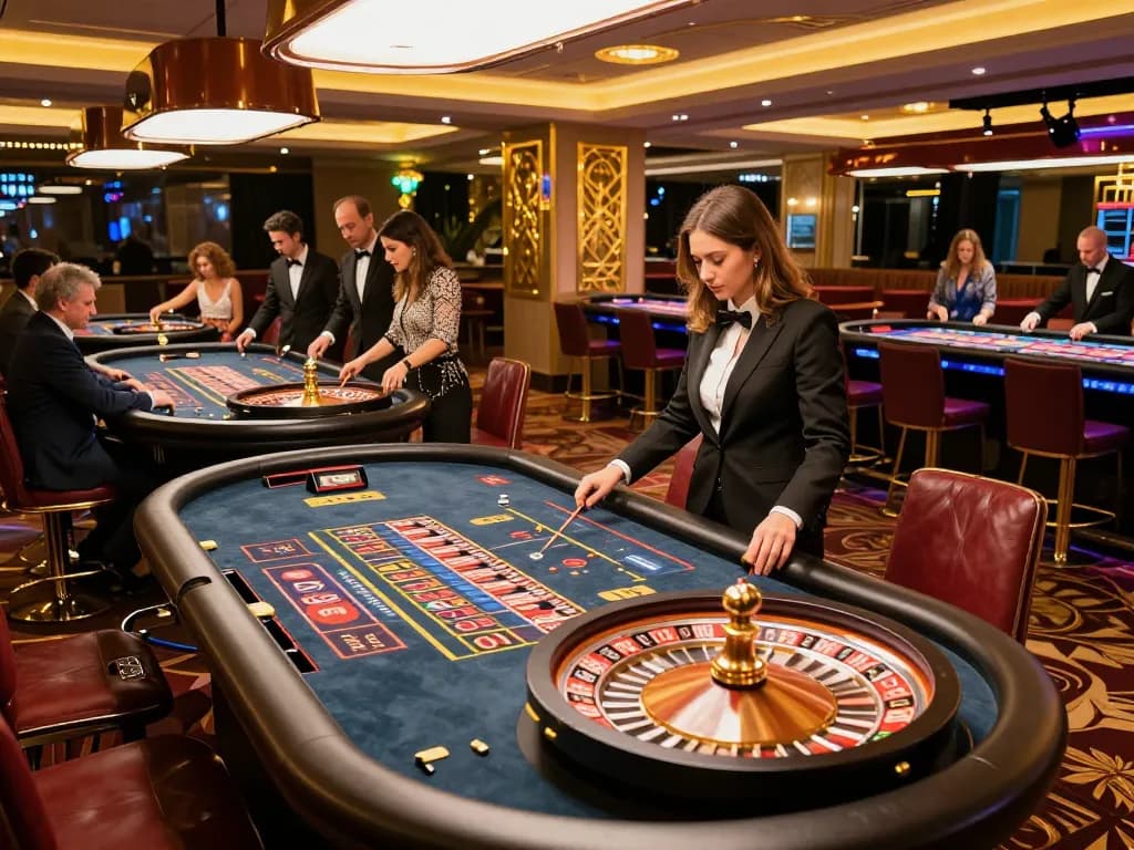 Experience the thrill of betting at a vibrant casino floor with luck8biz.