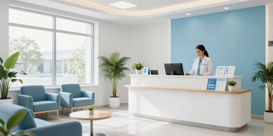 Hair transplant Turkey clinic offering professional healthcare services, welcoming reception area and compassionate patient care.