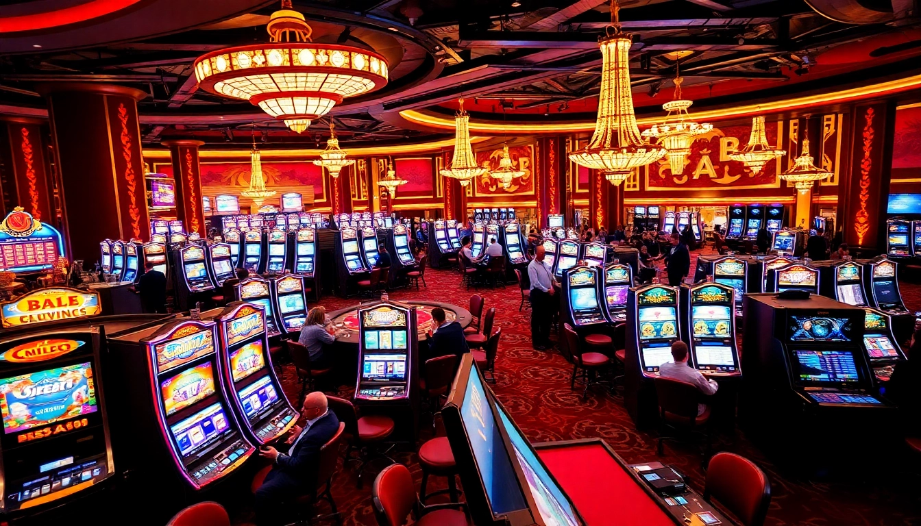 Experience the thrill of Non gamstop casino with vibrant gaming rooms and lively players.