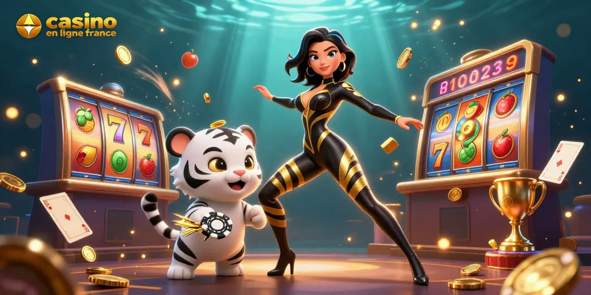 Engage in the thrill of casino en ligne france with vibrant 3D slots and characters in action.