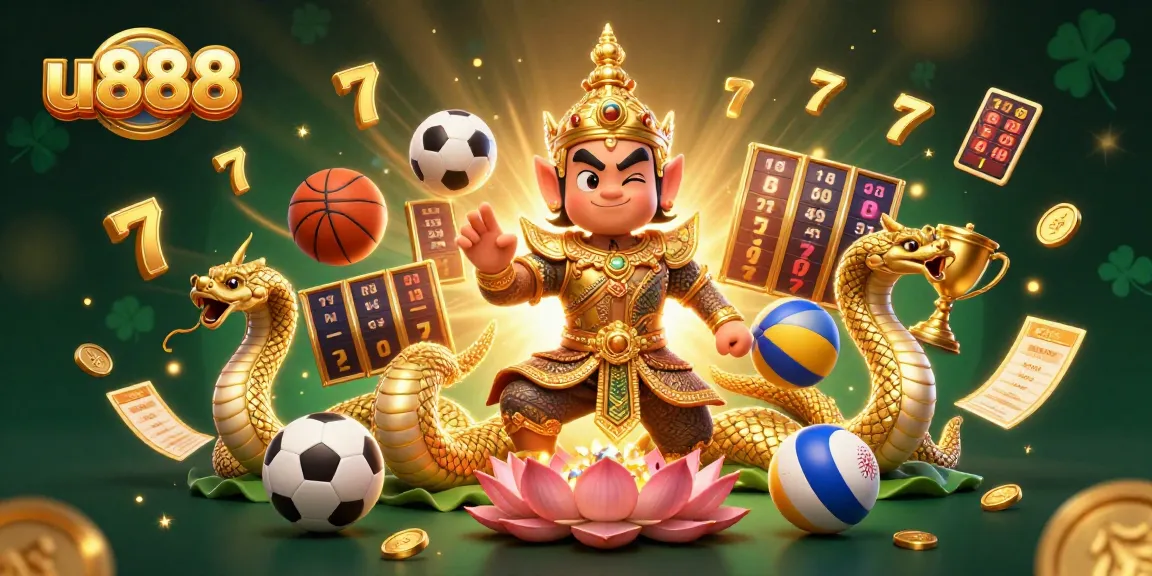 Experience thrilling games and jackpots at u888 with vibrant characters and exciting casino elements.