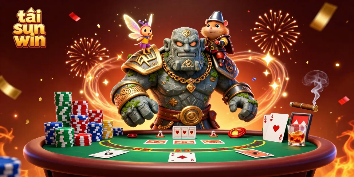 Play and win on tải sun win with a vibrant casino scene filled with excitement and magic.