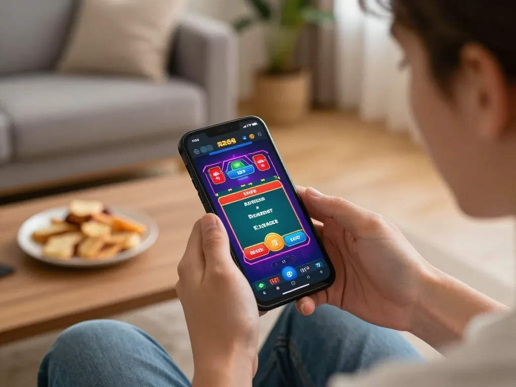 Engaging gameplay on the RR88 app showcases live dealer games, perfect for mobile gambling.