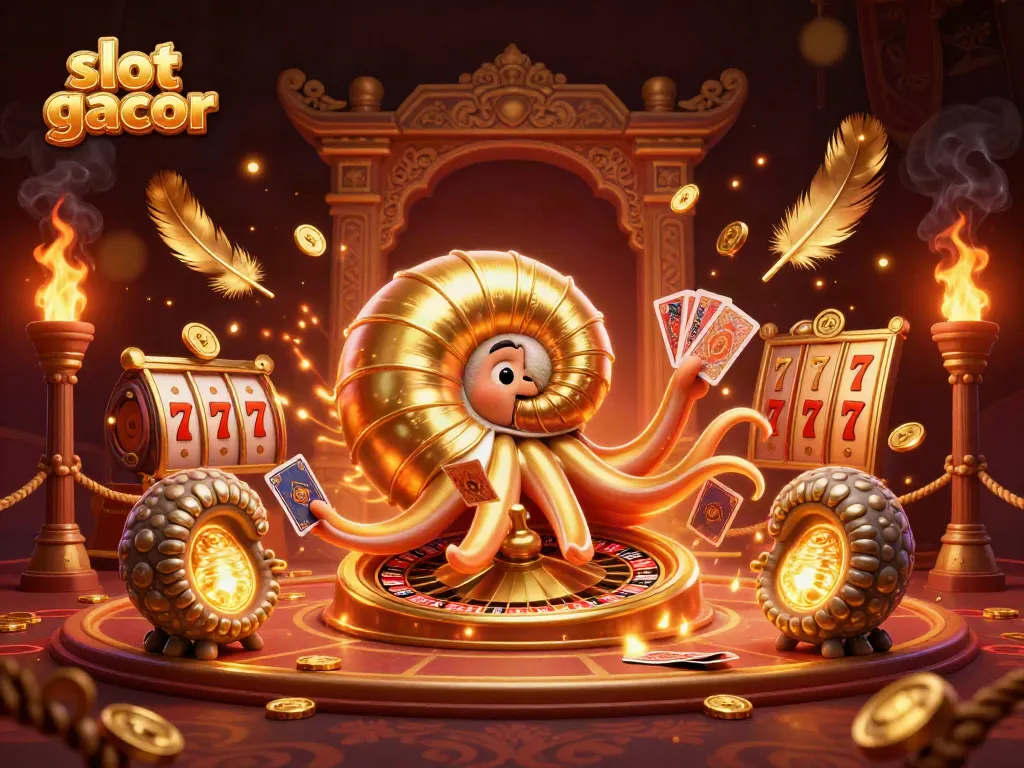 Experience the thrill of slot gacor with lively 3D casino characters and dynamic gaming elements.
