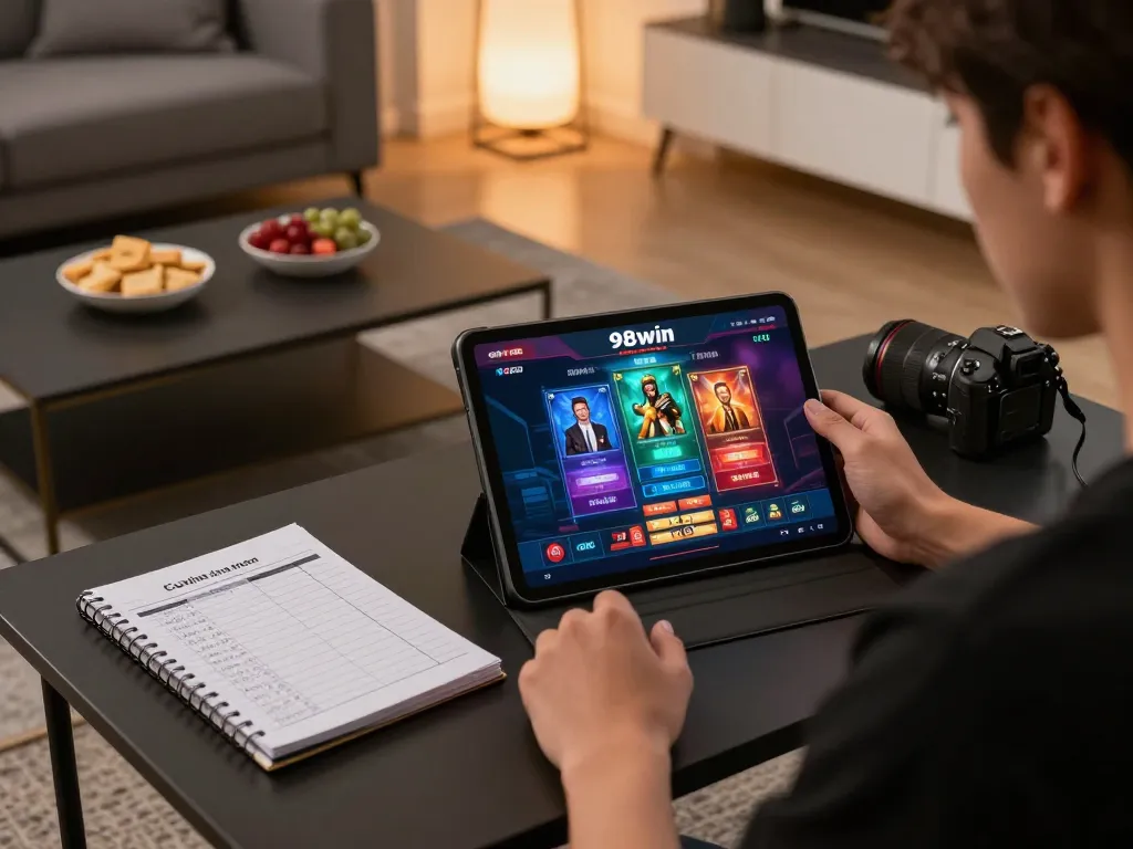Engaging gameplay on 98win com tablet showcasing exciting online casino games for immersive entertainment.