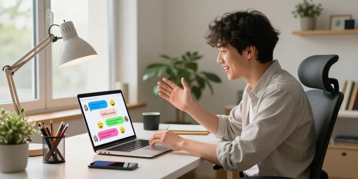 Engaging interaction with spicy ai in a cozy home office.