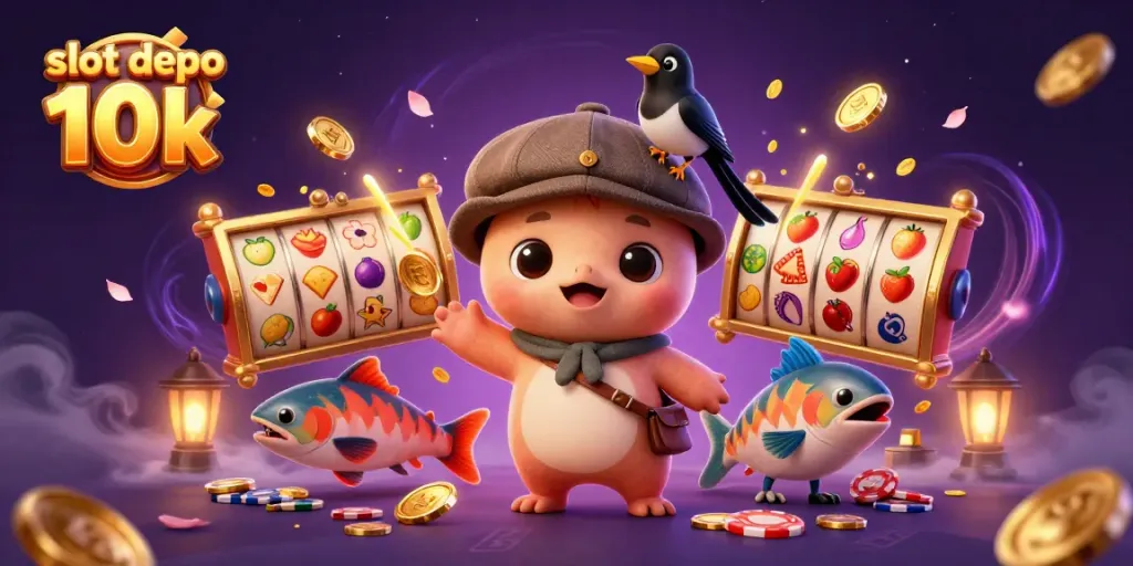 Slot depo 10k menunjukkan keseruan permainan dengan karakter lucu dan elemen jackpot yang menawan.