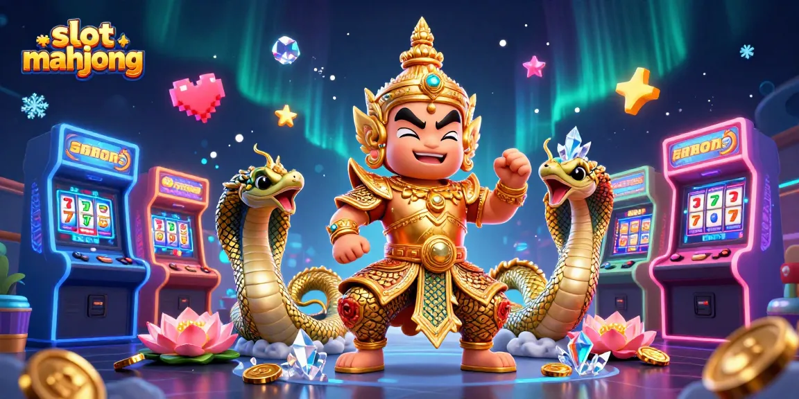 Engage in slot mahjong excitement with colorful 3D visual elements and enchanting guardian characters.
