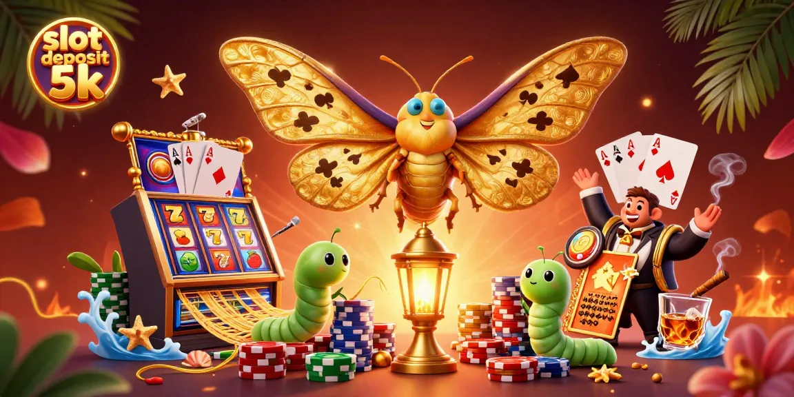 Play thrilling games with slot deposit 5k featuring colorful slot machines and vibrant casino elements.
