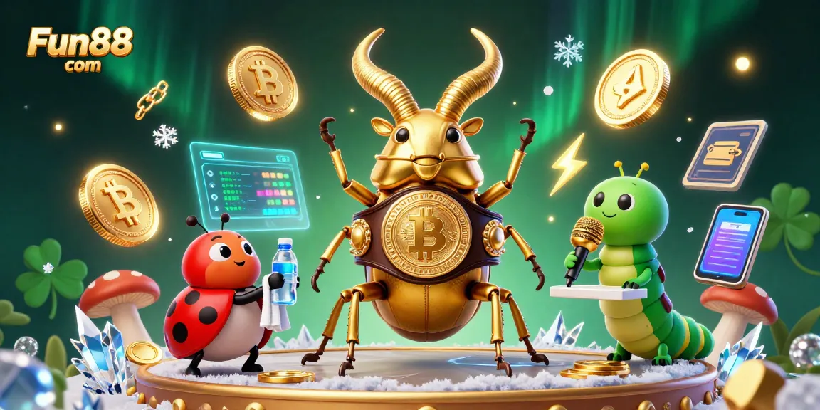 Experience fun gaming at Fun88 com with thrilling characters in a vibrant crypto casino scene.
