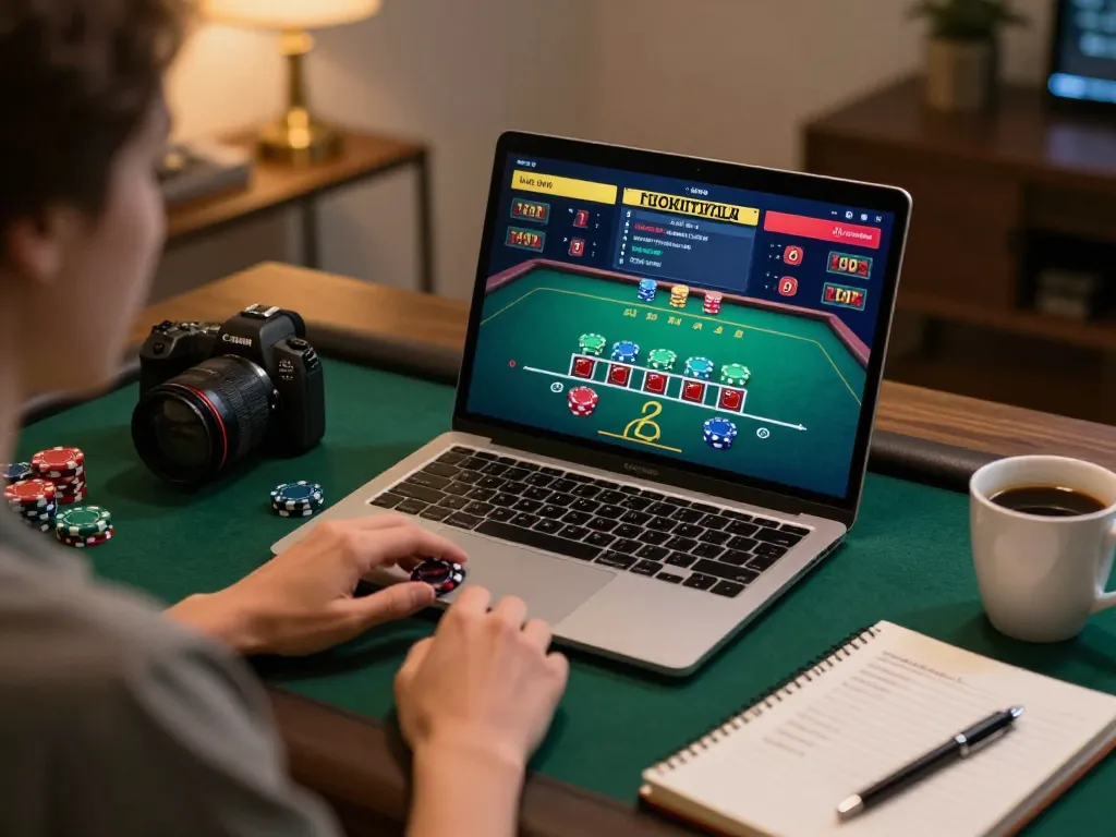 Join the MM88 online blackjack action featuring a live dealer as players place their bets.