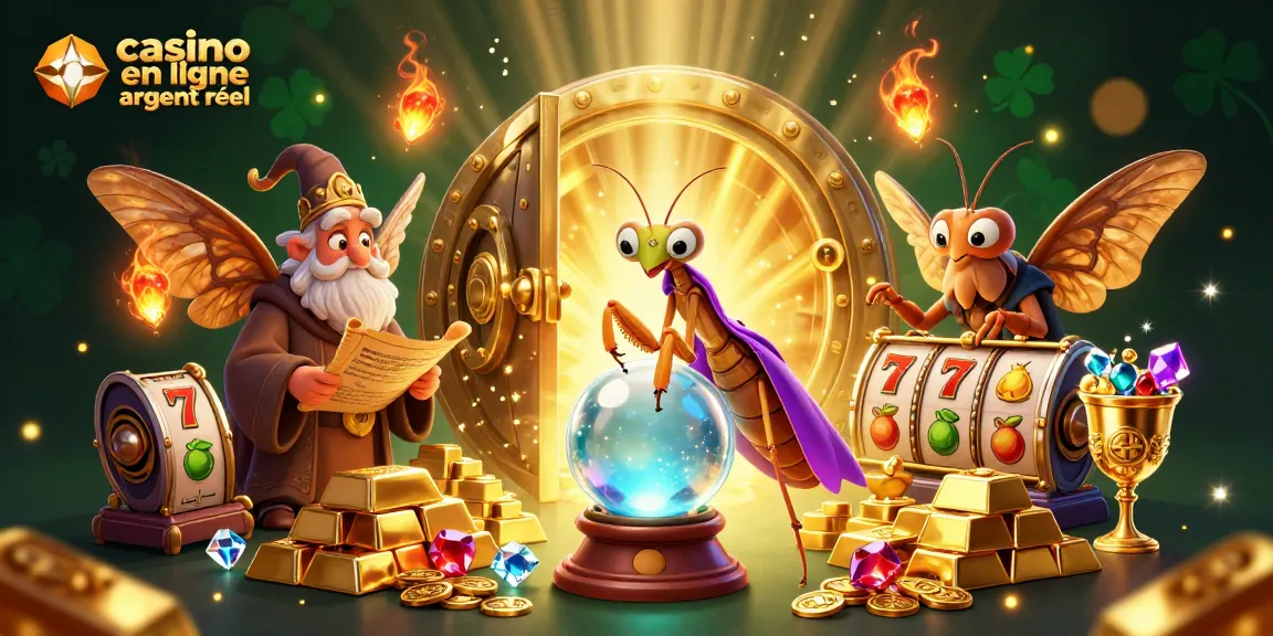 Jouez dans un casino en ligne argent réel avec des jackpots et des trésors scintillants.