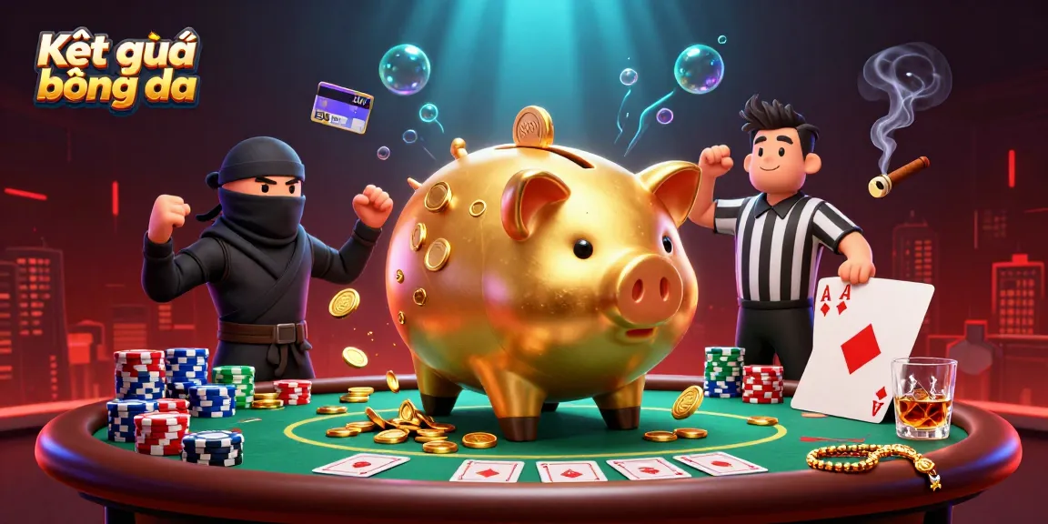 Bettors engage with Kết quả bóng đá amidst a vibrant, action-packed 3D casino scene.