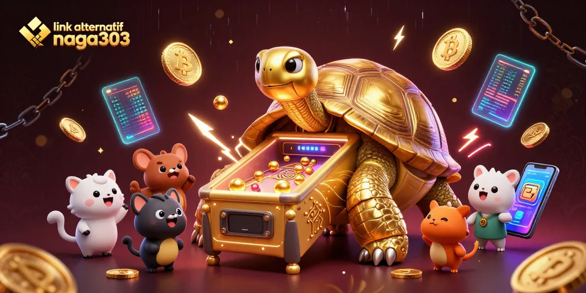 Win big with link alternatif naga303 at this energetic online gaming scene showcasing crypto elements.