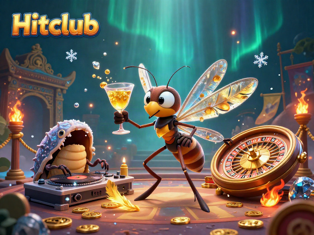 Experience Hitclub's vibrant casino world featuring dynamic characters and gambling elements in action.