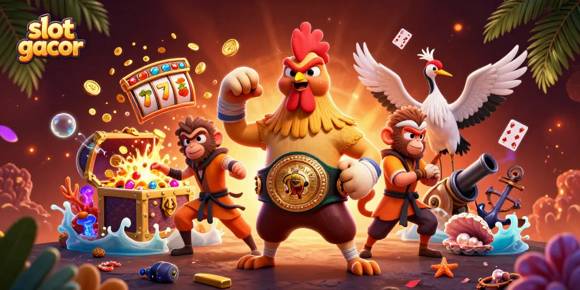 Menangkan slot gacor dengan simbol buah yang berkilauan dan koin emas di sekitarnya.