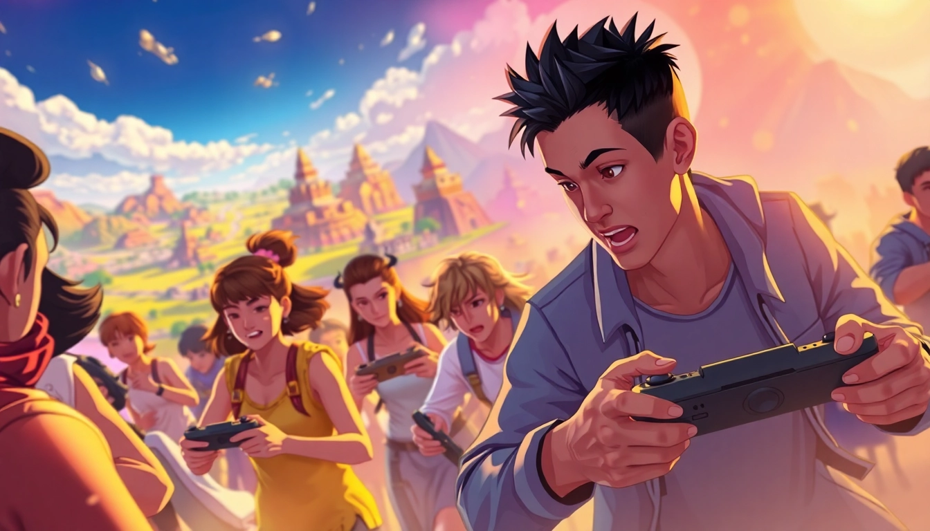 Experience the excitement of playing yono game with dynamic characters and vibrant landscapes.