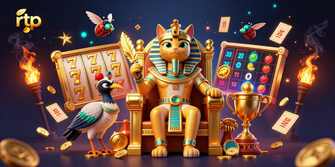 Slot RTP tinggi dengan simbol keberuntungan, gulungan, dan fitur jackpot menarik perhatian pemain.