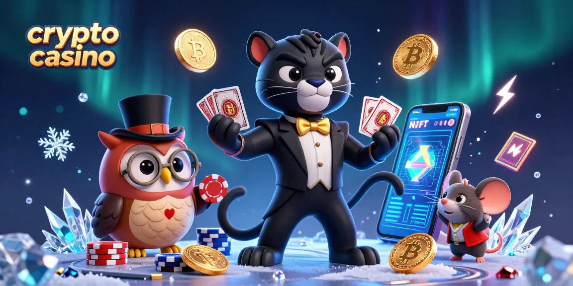 Giocare in un crypto casino con emozionanti personaggi come una pantera in smoking e un gufo con monocolo.