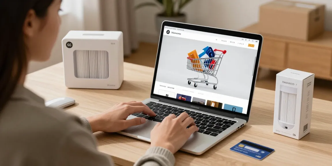 Waterdrop WD-F19C Replacement for GE® RPWFE® in a product review setting for online shopping.