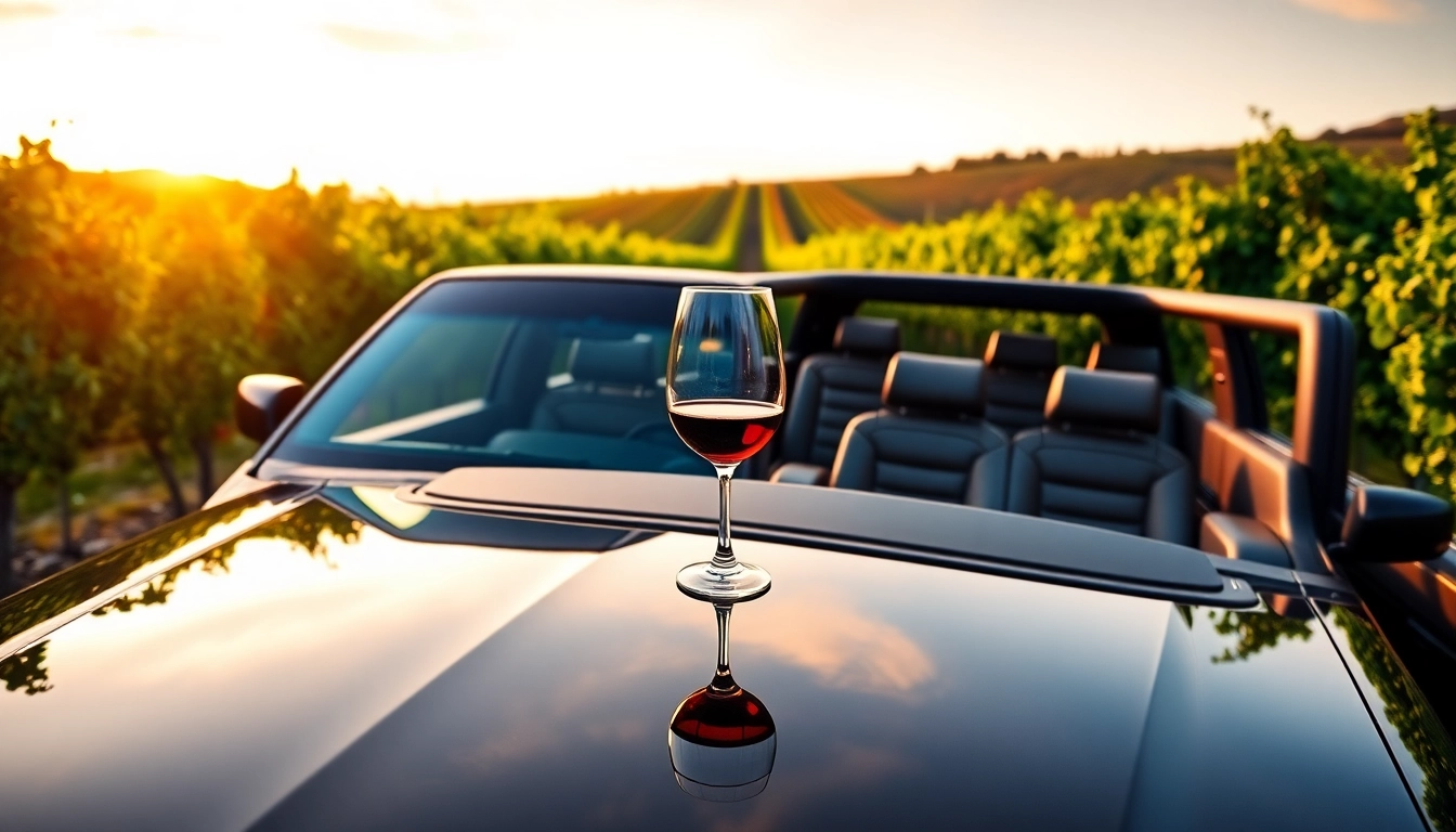 Experience exquisite wine tour limo packages amidst picturesque vineyards for an unforgettable journey.