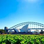 Experience Australia's stunning skyline with the iconic Sydney Opera House and Harbour Bridge.