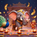Experience the excitement of red88 with a vibrant casino-themed illustration featuring a decorative elephant and peacock.