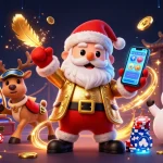 Slot88 menghadirkan Santa Claus ceria di kasino dengan kostum mengkilap yang menyenangkan.