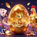 Viral88 menampilkan ilustrasi kasino dengan naga emas dan chip poker yang berkilau.