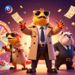 Experience the excitement of rokok88 with raptors in disguise at a VIP casino lounge.
