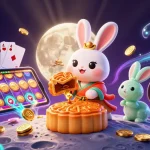 Engage with mpo slot gaming excitement featuring a moon rabbit adventure with poker chips and vibrant rewards.