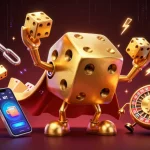 Engage with thrilling action at ai88bet featuring vibrant golden dice and crypto elements.